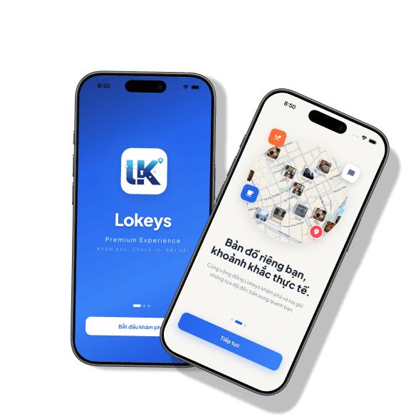 Lokeys App - Bản đồ & Check-in